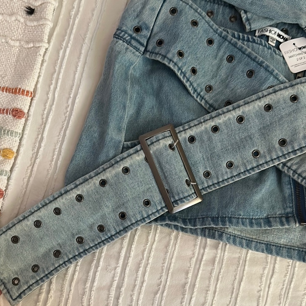 Fashion Nova Denim Skirt Set - Picture 5 of 6
